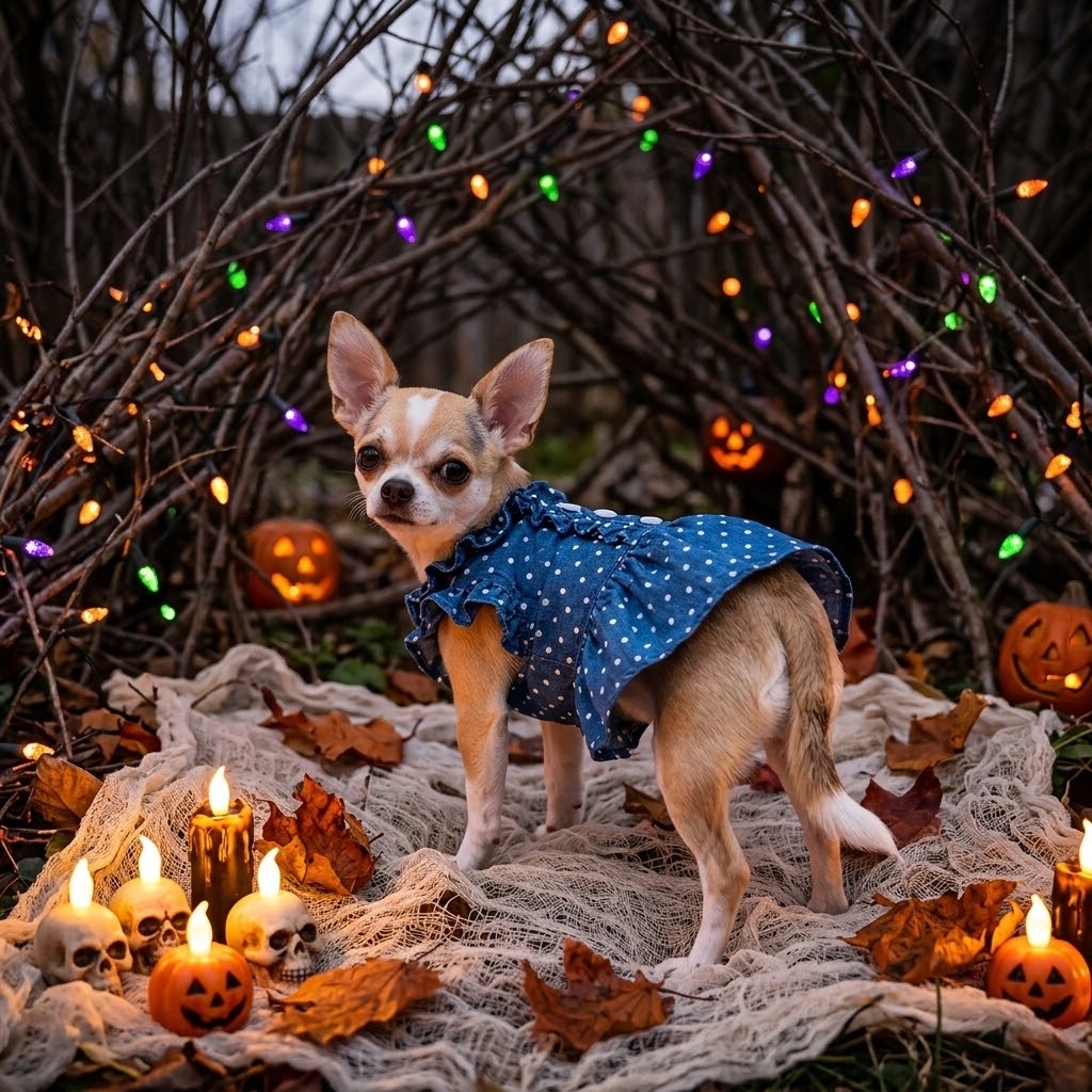 Denim Dog Dress – Cute Everyday Outfit for Small Dogs