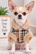 Cozy Plaid Dog Winter Coat