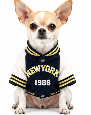 NEWYORK 1988 Classic Varsity Jacket for Dogs