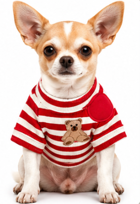 Striped Teddy Bear Dog Shirt Description
