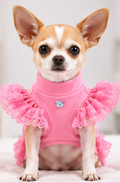 Product Description – Dog Lace Ruffle Dress