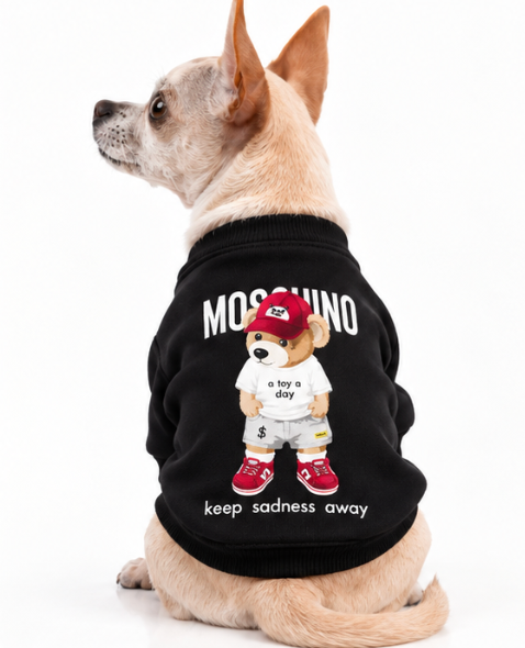 Product Description – Stylish Black Dog Sweatshirt