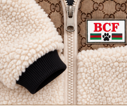 Dog Sweater – Cozy Brown & Cream Sherpa Hoodie