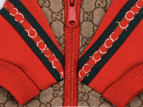Dog Sweater – Red & Brown Hooded Jacket
