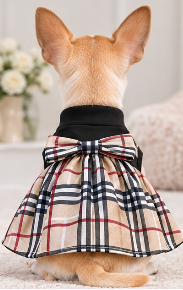 Product Description – Plaid Dog Dress