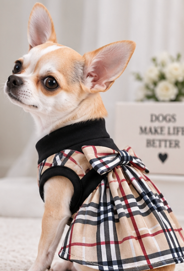 Product Description – Plaid Dog Dress