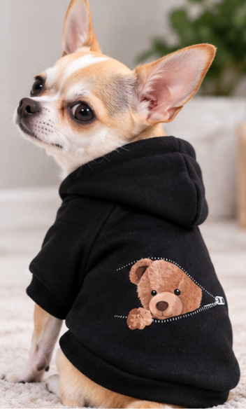 Cozy Teddy Bear Dog Hoodie