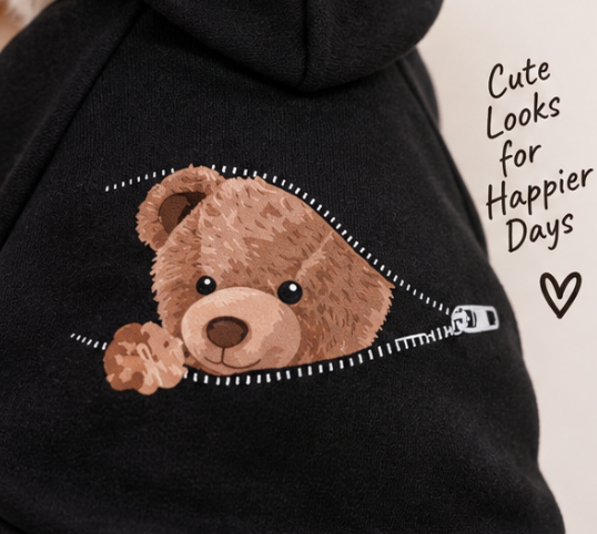 Cozy Teddy Bear Dog Hoodie