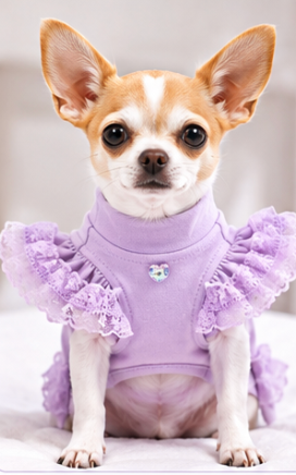 Product Description – Dog Lace Ruffle Dress