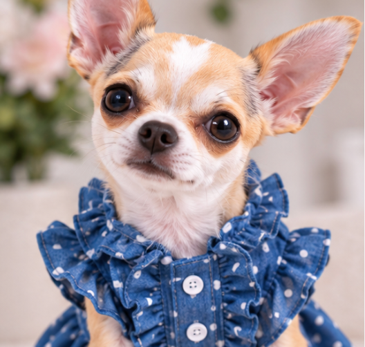 Denim Dog Dress – Cute Everyday Outfit for Small Dogs