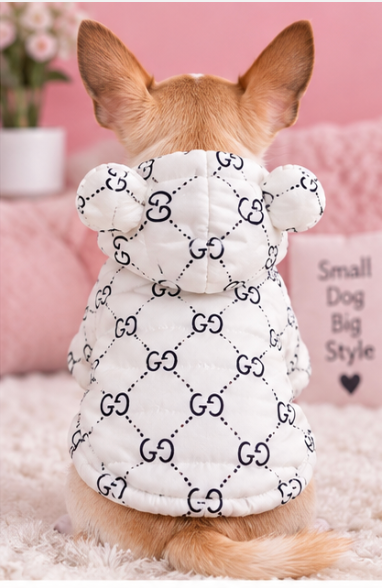 Adorable White Teddy Bear Dog Hoodie