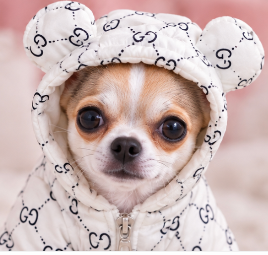 Adorable White Teddy Bear Dog Hoodie