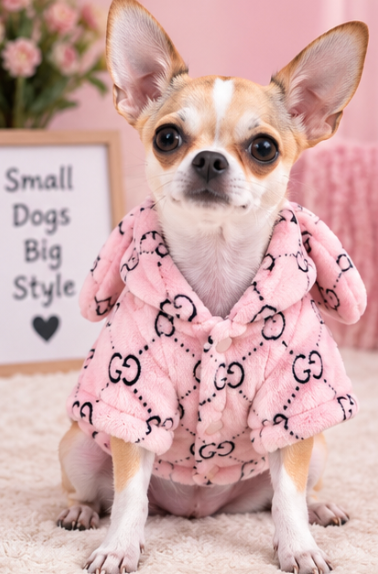 Adorable White Teddy Bear Dog Hoodie