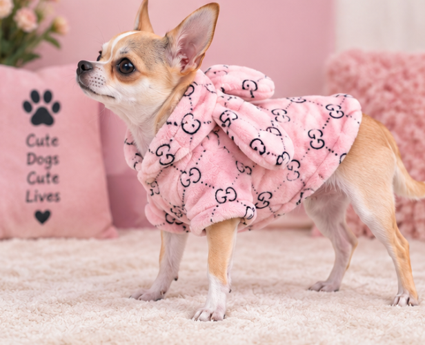 Adorable White Teddy Bear Dog Hoodie