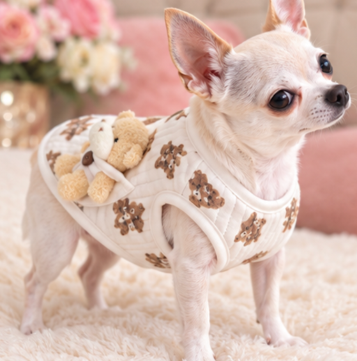 BCF Teddy Bear Quilted Dog Vest