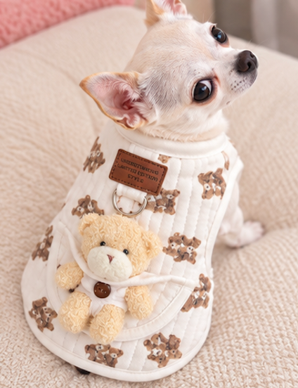 BCF Teddy Bear Quilted Dog Vest