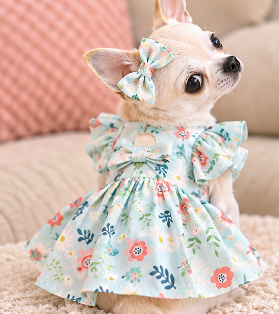 BCF Floral Princess Dog Dress