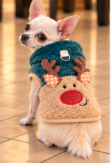 Christmas Reindeer Fleece Dog Jacket 🎄🐾