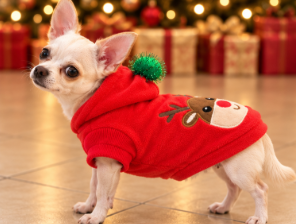 Christmas Reindeer Dog Hoodie – Cozy Holiday Outfit 🎄🐾