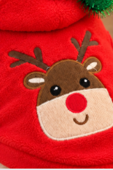 Christmas Reindeer Dog Hoodie – Cozy Holiday Outfit 🎄🐾