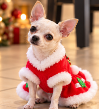 BCF Christmas Dress – Red Santa Holiday Outfit 🐾