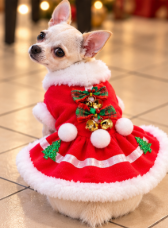 BCF Christmas Dress – Red Santa Holiday Outfit 🐾