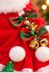 BCF Christmas Dress – Red Santa Holiday Outfit 🐾