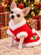 BCF Christmas Dress – Red Santa Holiday Outfit 🐾