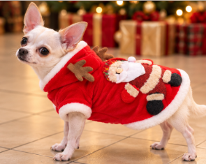 Santa Claus Christmas Dog Hoodie 🎄🐾