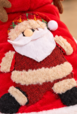 Santa Claus Christmas Dog Hoodie 🎄🐾